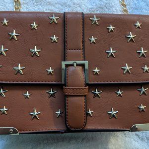 Kiss Me Couture Gold Star Studded Purse